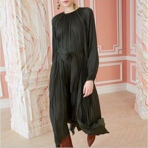 Ulla Johnson Yalena Dress in forest green